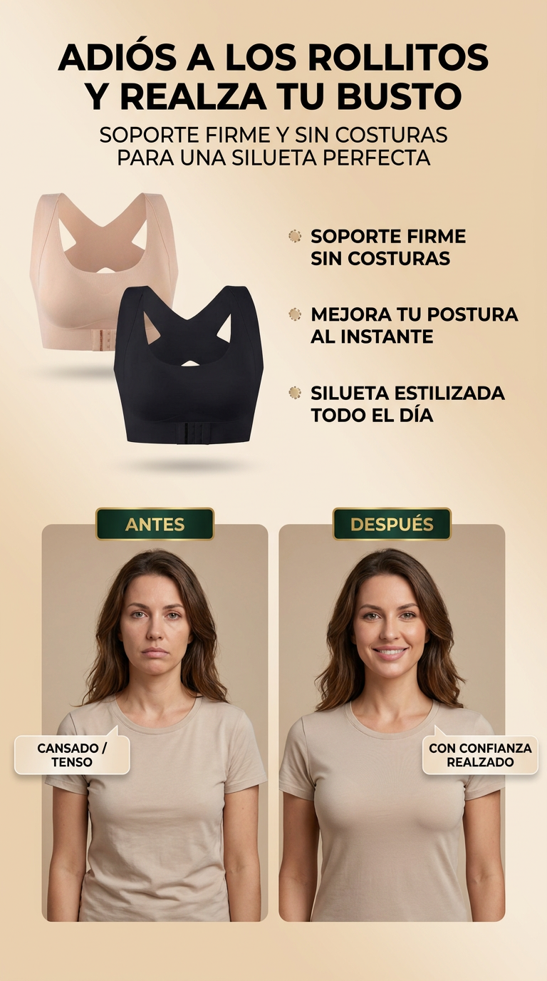 BRA POSTURAL TOP: ADIÓS A LOS ROLLITOS Y REALZA TU BUSTO