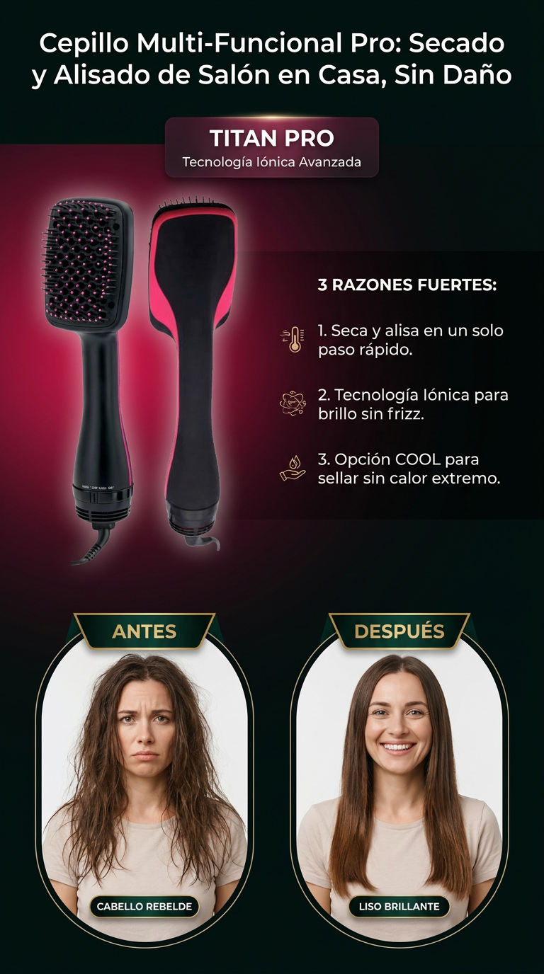 Cepillo Multi-Funcional Pro (Opcion COOL incorporada)